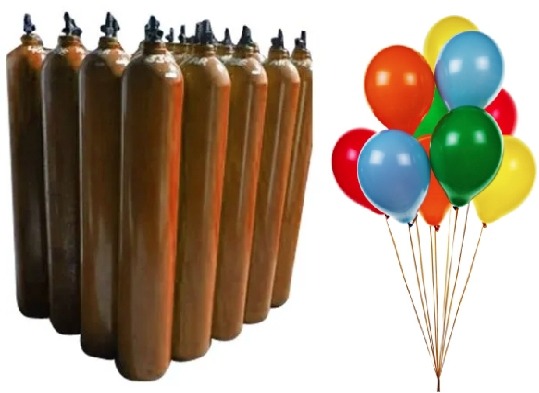 5 Litre Helyum Tüpü Yan Görünüm